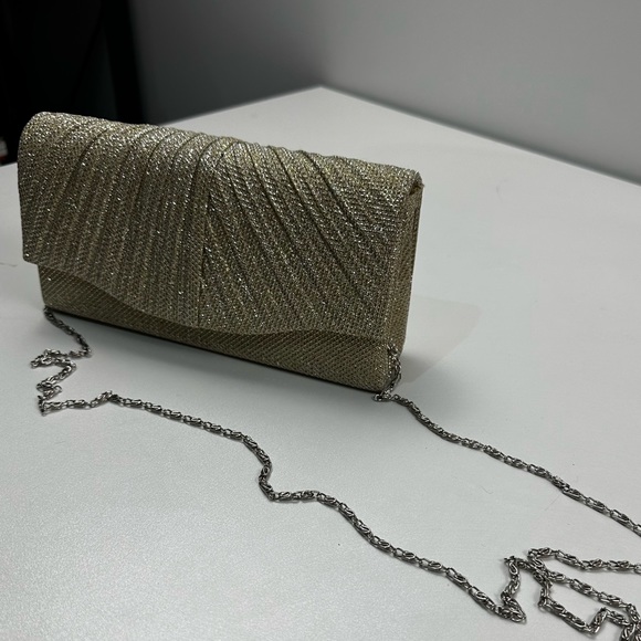 Golden evening clutch purse - Picture 2 of 4